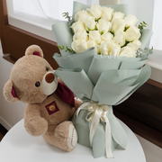 Red Rose with Doll