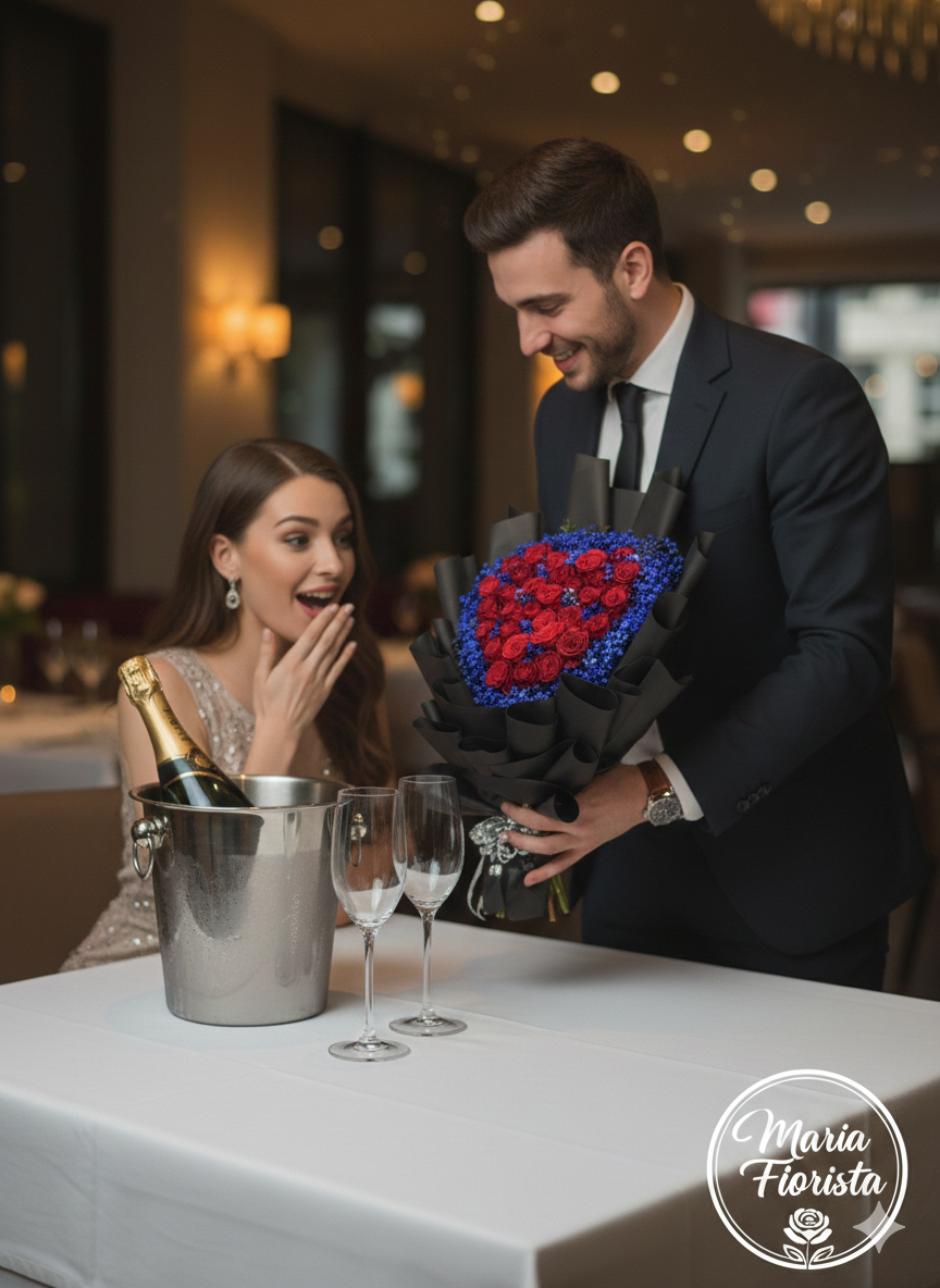 Red Love Shape Bouquet